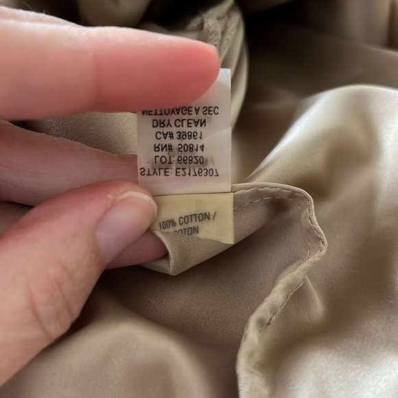 Elie Tahari Gold Beige Tan Neutral Lace Floral Skirt Sz 26 Easter - Picture 5 of 9